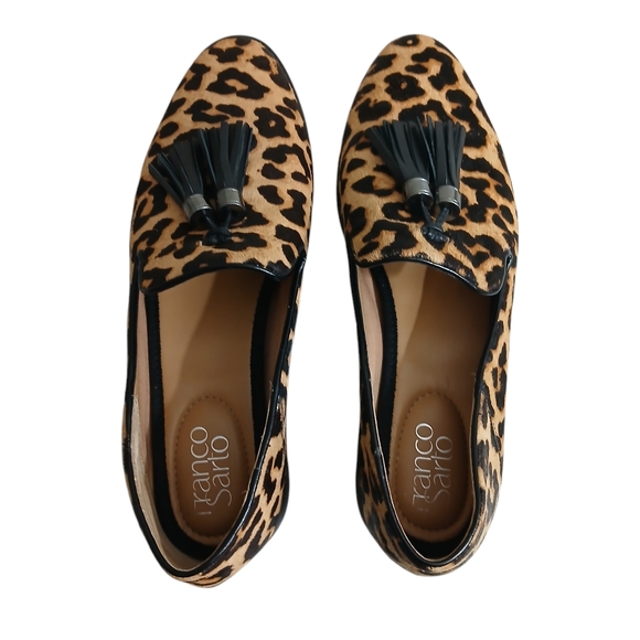 New Franco Sarto Women's Hadden2 Leopard Print Tassle Loafer Flat Size 9M - Picture 7 of 14